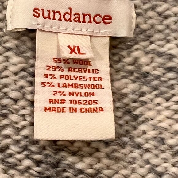 Sundance Wool Blend Long Button Cardigan, Gray, XL - Picture 2 of 9